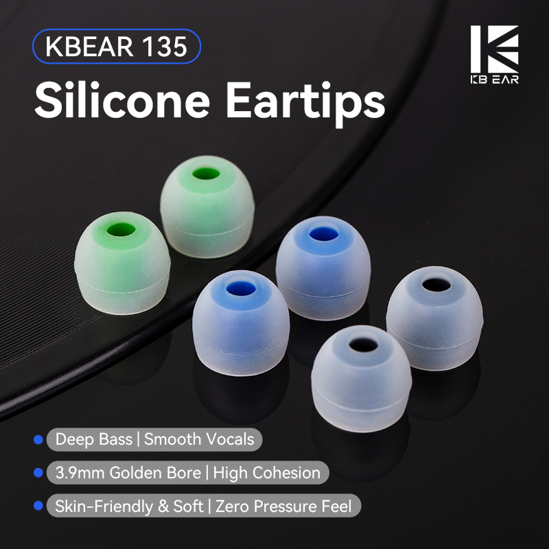 In Ear Monitor Iem - أطراف أذن سيليكون KBEAR 135 بقطر