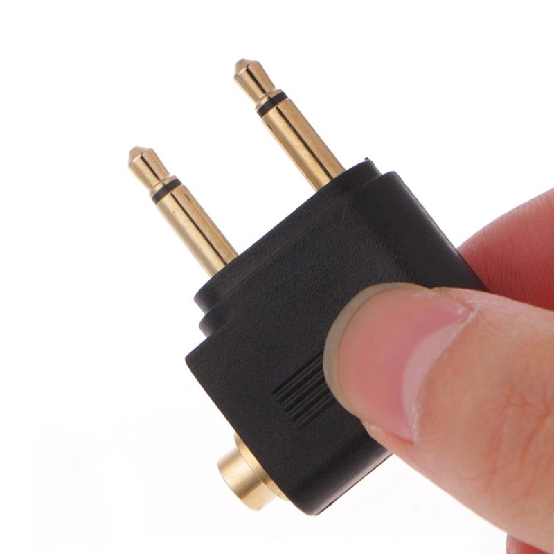 1 قطعة طائرة هوائية مطلية بالن - مراجعة Earphone Splitter Jack وسعره