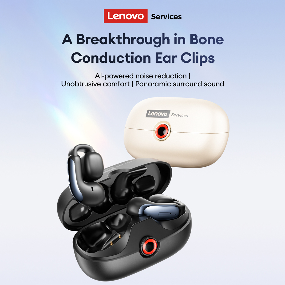 لينوفو LES-108 العظام التوصيل  - مراجعة Wireless Earbuds Tws وسعره