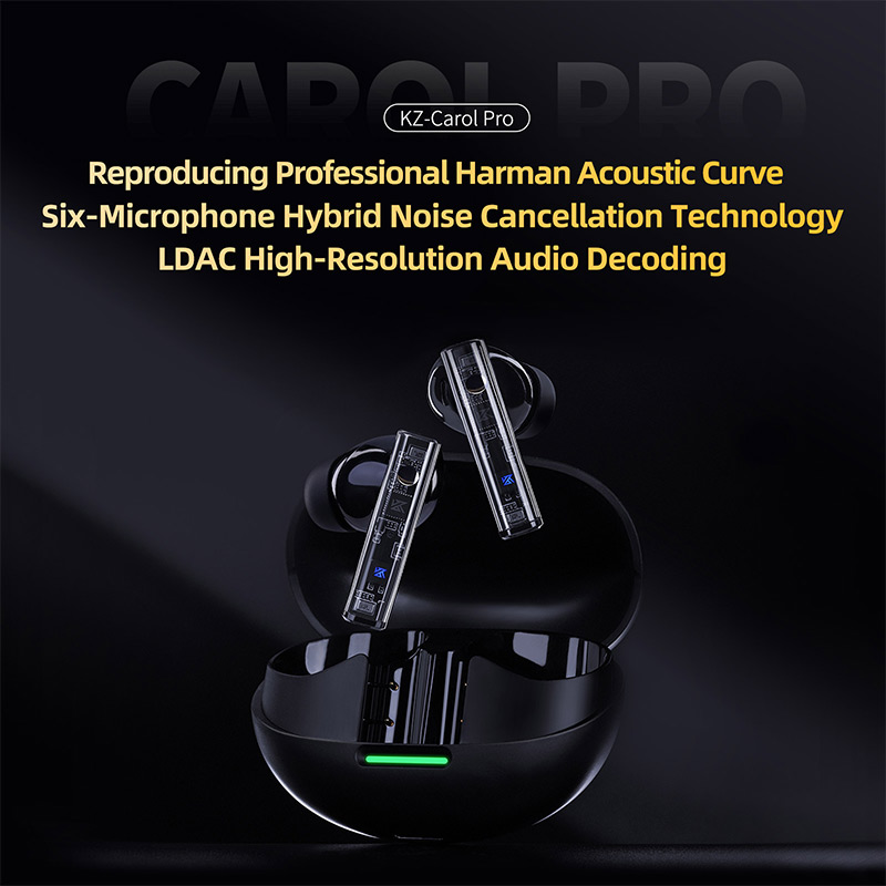 سماعة أذن KZ Carol Pro TWS بلو - مراجعة Wireless Earbuds Tws وسعره