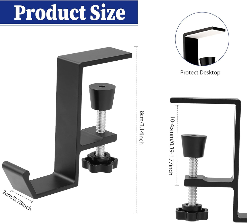 سبائك الألومنيوم سماعة هوك شما - مراجعة Headphone Stand Desk وسعره